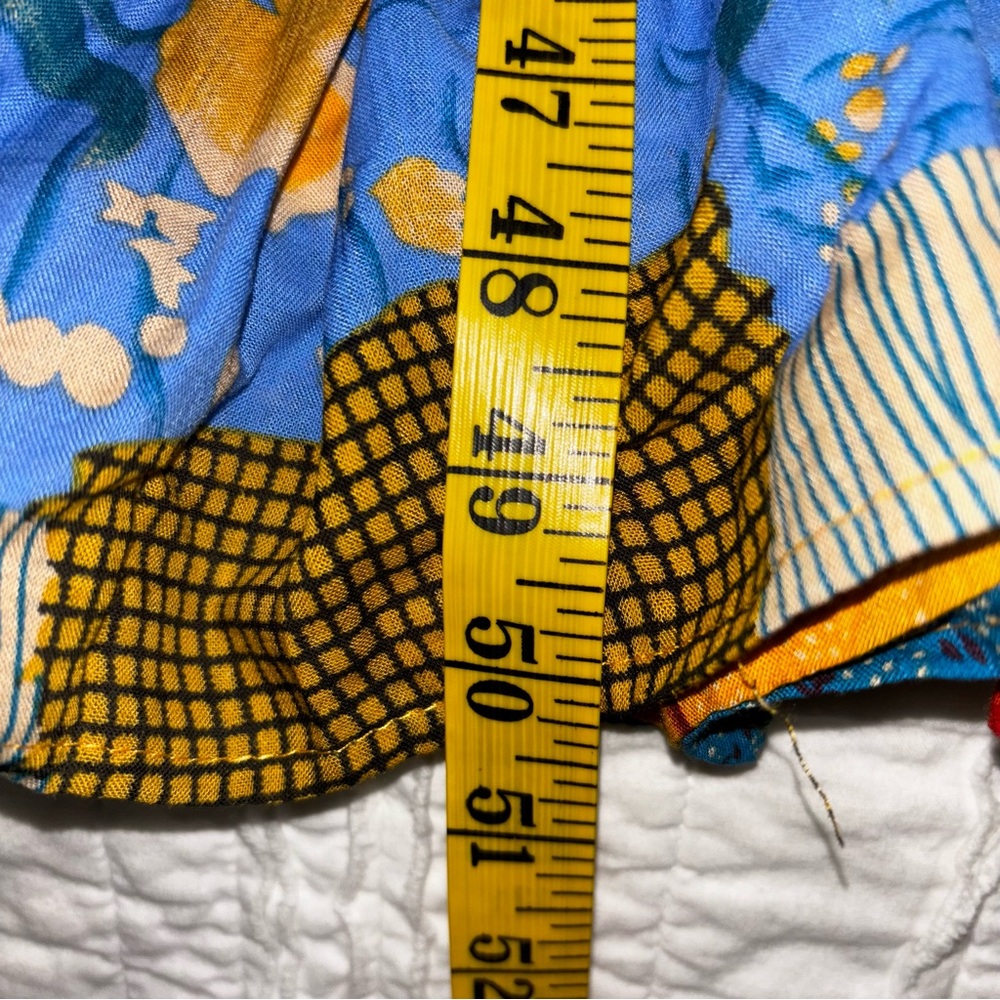 Artsy Boho Color Block Wrap Front Maxi Dress Mult… - image 4